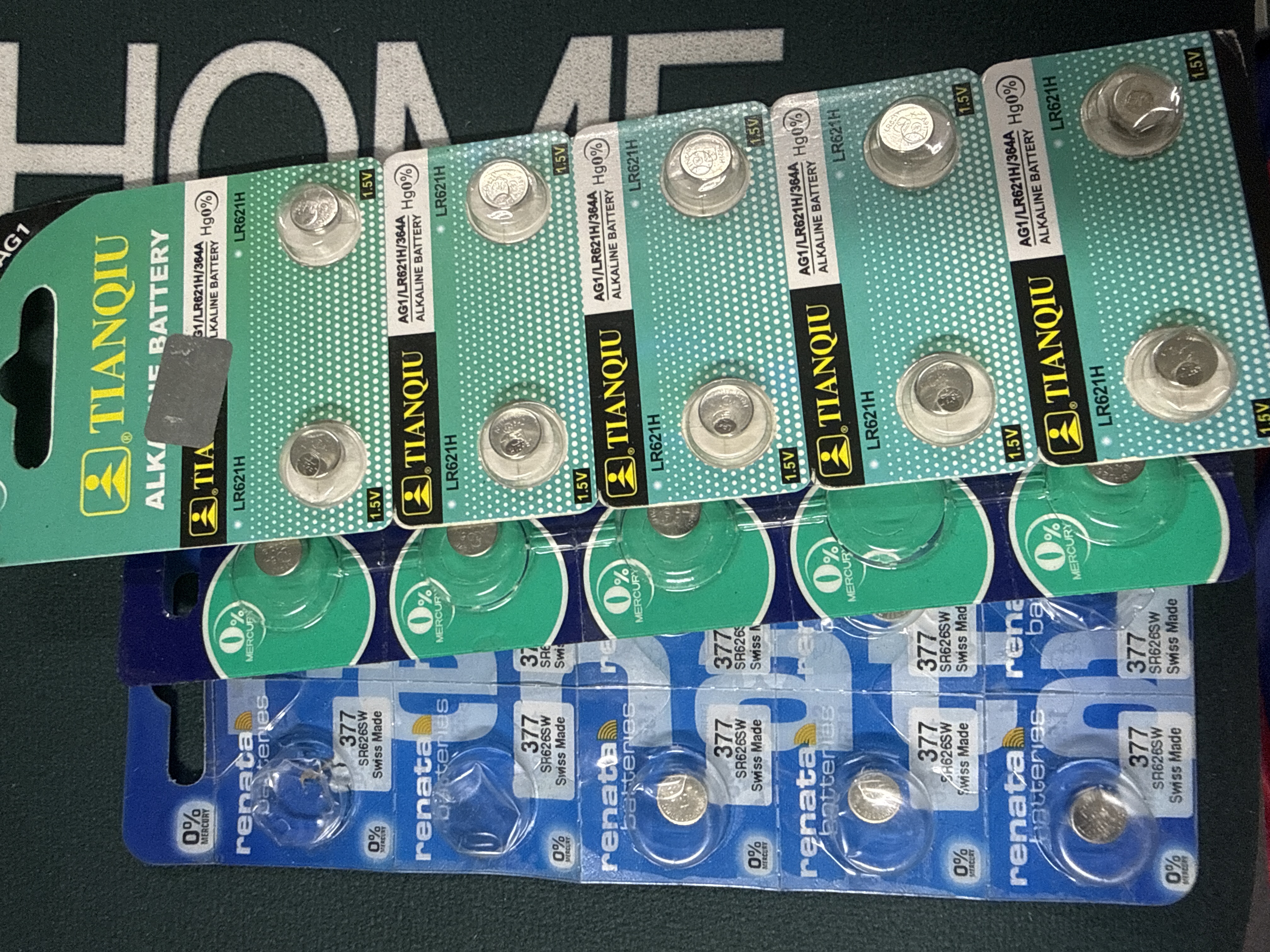 Pilas alcalina 1.55V