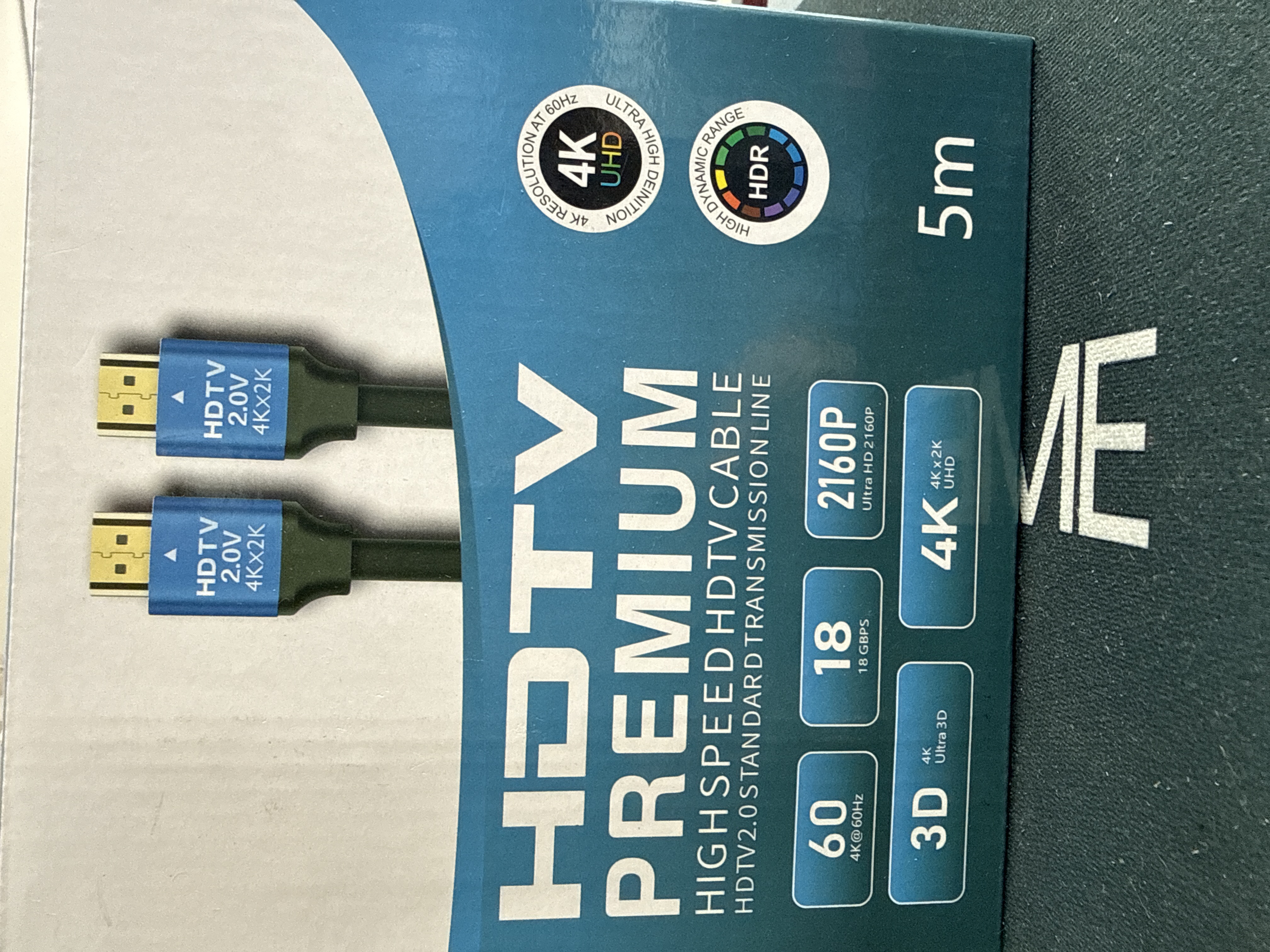 Cable HDMI 5M 3D-4K
