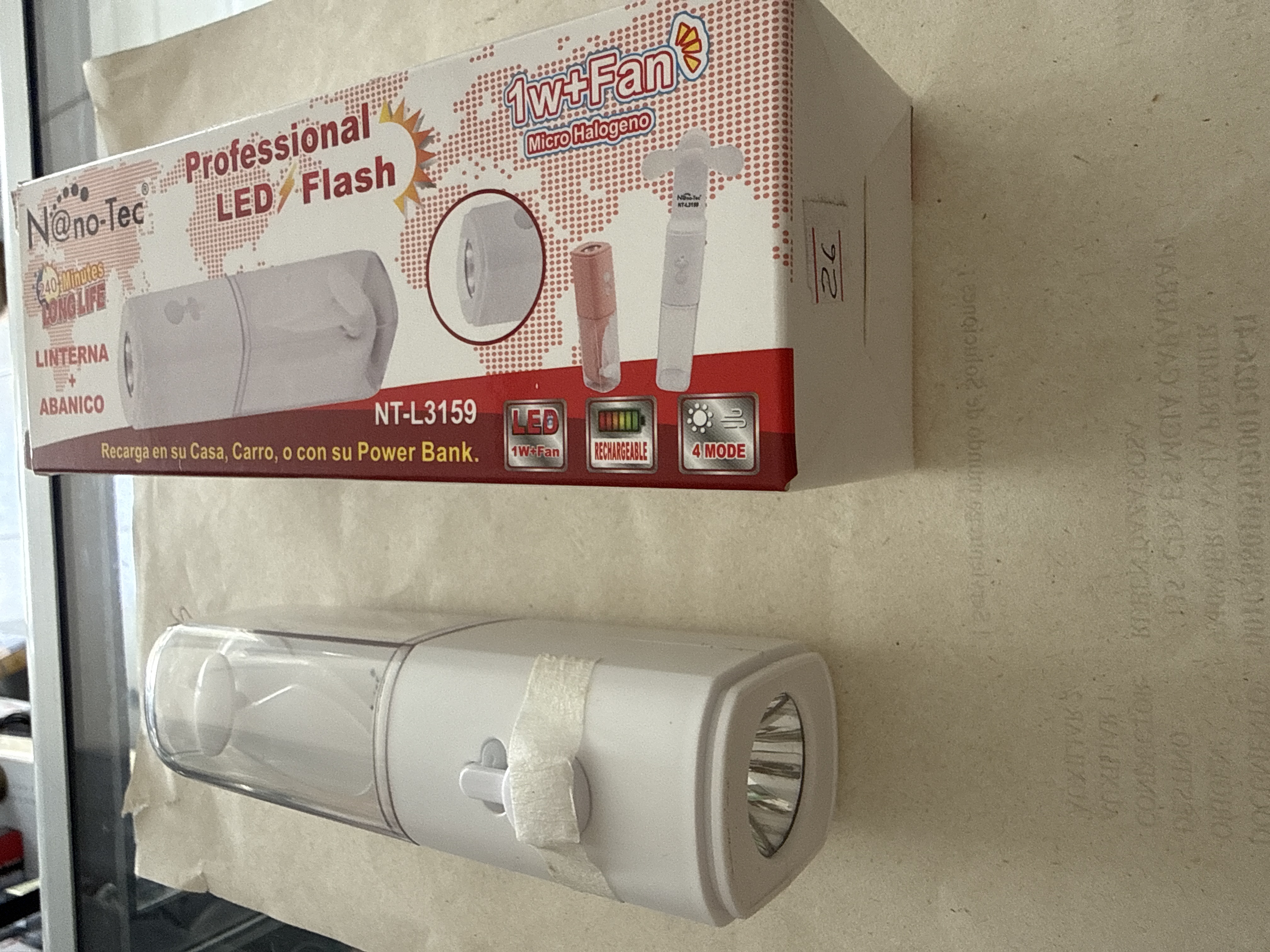 Linterna + Abanico